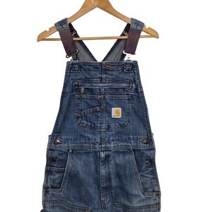 Carhartt Blue Denim Work Overalls